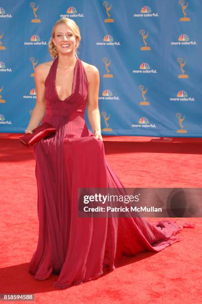 Kristen Quintrall attends 62nd Annual Primetime Emmy Awards - Arrivals at Nokia Theatre LA Live on August 29, 2010 in Los Angeles, CA.