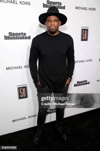 Sports Illustrated Fashionable 50 honoree P.K. Subban at Sports Illustrated 2017 Fashionable 50 Celebration at Avenue on July 18, 2017 in Los...