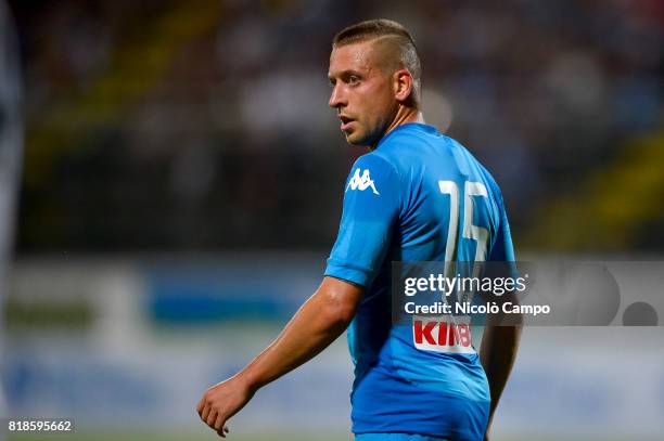 Emanuele Giaccherini of SSC Napoli looks on during the pre-season friendly football match between Carpi FC and SSC Napoli.