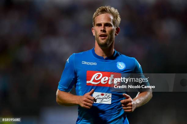 Ivan Strinic of SSC Napoli runs during the pre-season friendly football match between Carpi FC and SSC Napoli.