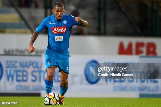 Allan Marques Loureiro of SSC Napoli in action during the pre-season friendly football match between Carpi FC and SSC Napoli.