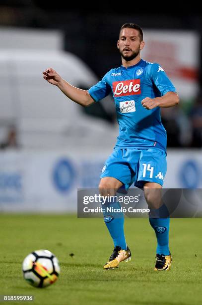 Dries Mertens of SSC Napoli in action during the pre-season friendly football match between Carpi FC and SSC Napoli.