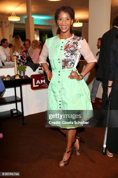 Liz Baffoe during the media night of the CHIO 2017 on July 18, 2017 in Aachen, Germany.