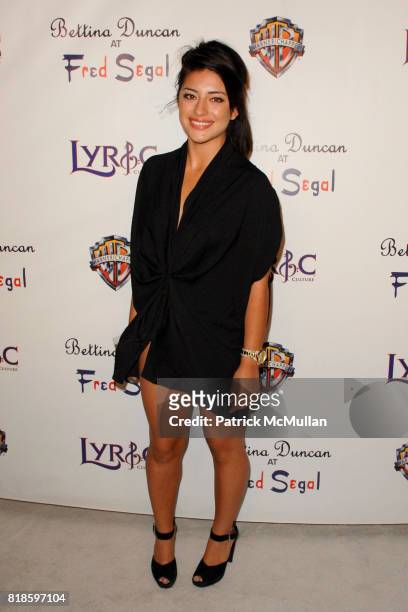 Mayra Leal attend Lyric Culture Launches It's Nude Collection At Bettina Duncan at Fred Segal on August 10th, 2010 in Santa Monica, California.