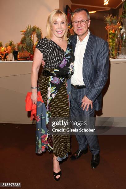 Heike Maurer and her husband Ralf Immel during the media night of the CHIO 2017 on July 18, 2017 in Aachen, Germany.