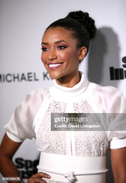 Actress Annie Ilonzeh attends Sports Illustrated Fashionable 50 at Avenue on July 18, 2017 in Los Angeles, California.