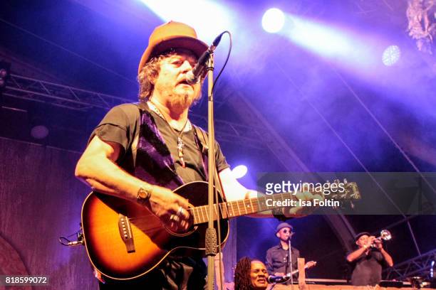 Zucchero perform on stage during the Thurn & Taxis Castle Festival 2017 on July 18, 2017 in Regensburg, Germany.