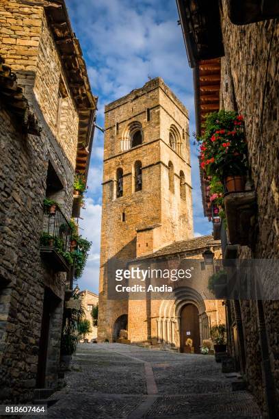 Spain, Ainsa-Sobrarbe: capital city of Upper Aragon, situated in the Spanish Pyrenees, Ainsa is one of the most beautiful medieval cities in Europe...