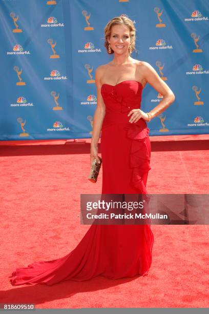 Jessalyn Gilsig attends 62nd Annual Primetime Emmy Awards - Arrivals at Nokia Theatre LA Live on August 29, 2010 in Los Angeles, CA.