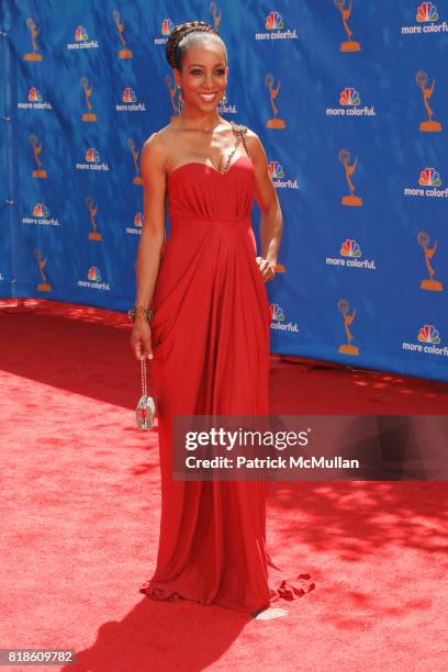 Shaun Robinson attends 62nd Annual Primetime Emmy Awards - Arrivals at Nokia Theatre LA Live on August 29, 2010 in Los Angeles, CA.