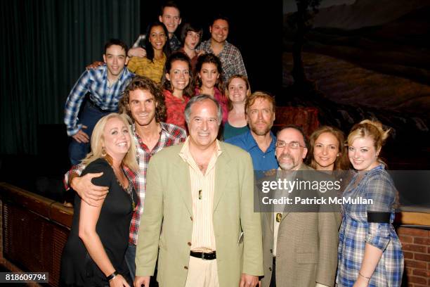 Cast, Shea Sullivan, Stewart F. Lane and Jared Hershkowitz attend Opening of A Moment in Time by Stewart F. Lane at Performing Arts Center on June...