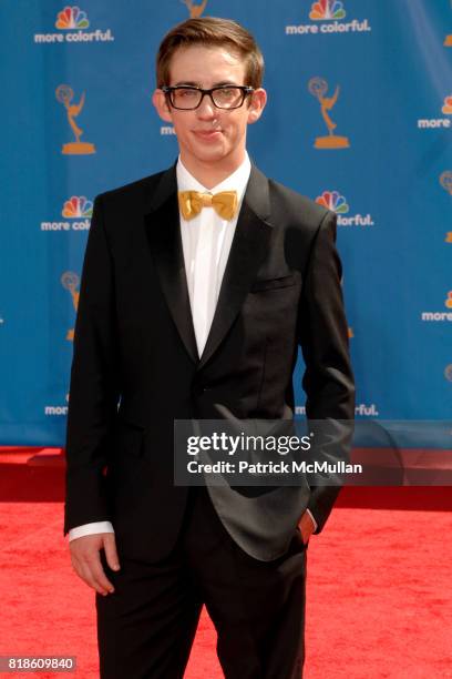 Kevin McHale attends 62nd Annual Primetime Emmy Awards - Arrivals at Nokia Theatre LA Live on August 29, 2010 in Los Angeles, CA.