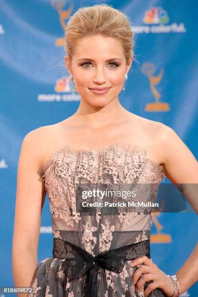 Dianna Agron attends 62nd Annual Primetime Emmy Awards - Arrivals at Nokia Theatre LA Live on August 29, 2010 in Los Angeles, CA.