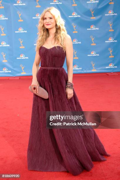 Kyra Sedgwick attends 62nd Annual Primetime Emmy Awards - Arrivals at Nokia Theatre LA Live on August 29, 2010 in Los Angeles, CA.