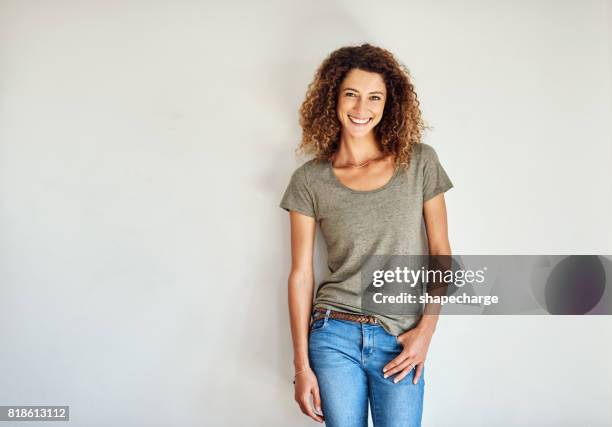 the casual look really works on her - mature female models stock pictures, royalty-free photos & images