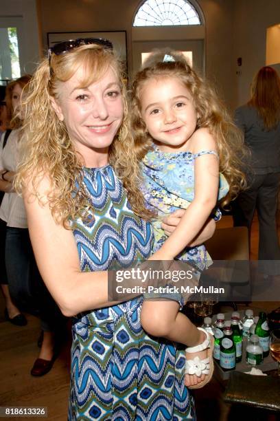 Liz Griggs and Laurel Giggs attend Elie Tahari hosts opening party for EQUUS with Alec Baldwin and Cast at Elie Tahari on June 18, 2010 in East...