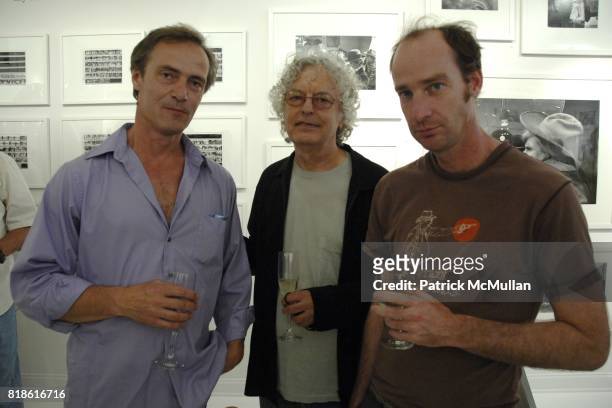 Christian von Berin, Anton Perish and Jamison Elis attend Opening Exhibiton Warhol: From Dylan to Duchamp at Eric Firestone Gallery on June 5, 2010...
