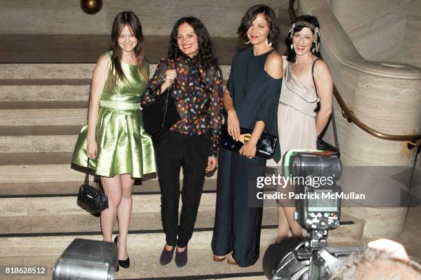 Leith Clark, Yelena Yemchuk, Maggie Gyllenhaal and Sarah Sophie Flicker attend NEW YORK CITY BALLET'S Dance with the Dancers Benefit at David H. Koch...