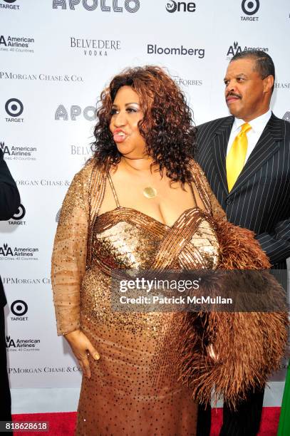 Aretha Franklin attends 2010 Apollo Theater Benefit Concert & Awards Ceremony Red- Carpet Arrivals at The Apollo Theater NYC on June 14, 2010.