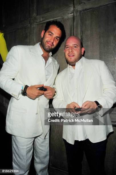 Andrew Goldberg and Noah Tepperberg attend AVENUE One Year Anniversary at AVENUE NYC on June 23, 2010.