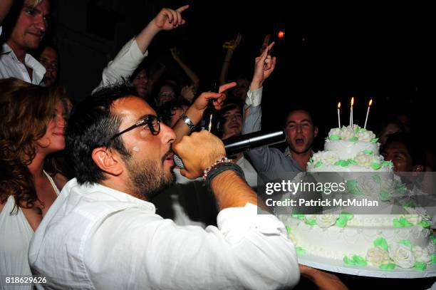 Matt Assante, Noah Tepperberg, Danny A, Gregg Bello and Dustin Terry attend AVENUE One Year Anniversary at AVENUE NYC on June 23, 2010.