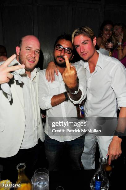 Noah Tepperberg, Danny A and Matt Assante attend AVENUE One Year Anniversary at AVENUE NYC on June 23, 2010.