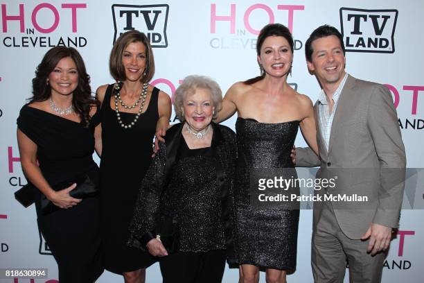 Valerie Bertinelli, Wendie Malick, Betty White, Jane Leeves and Sean Hayes attend TV LAND Hosts a Premiere Party and Screening of HOT IN CLEVELAND at...