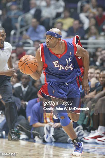 Basketball: All Star Game, East's Vince Carter in action vs West, Los Angeles, CA 2/15/2004