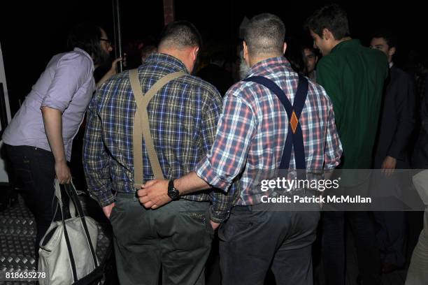 Robert Tagliapietra and Jeffrey Costello attend MELISSA Plastic Dreams Rooftop Party at MILK Penthouse on June 8, 2010 in New York City.