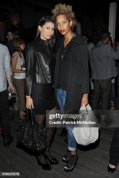 Michelle Ochs and Carly Cushnie attend MELISSA Plastic Dreams Rooftop Party at MILK Penthouse on June 8, 2010 in New York City.