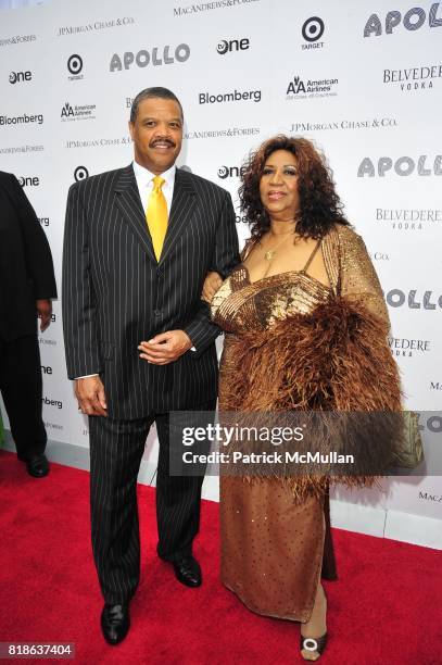 Willie Wilkerson, Jr. And Aretha Franklin attend 2010 Apollo Theater Benefit Concert & Awards Ceremony Red-Carpet Arrivals at The Apollo Theater NYC...