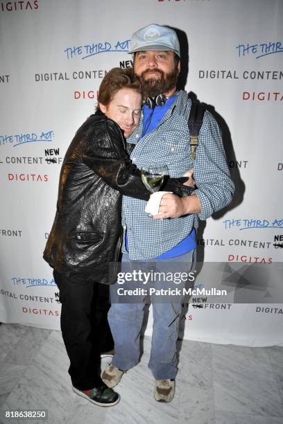 Seth Green and Zach Galifianakis attend DIGITAS & The Third Act Present: Kick-off COCKTAIL PARTY for the DIGITAL CONTENT NEWFRONT CONFERENCE at The...