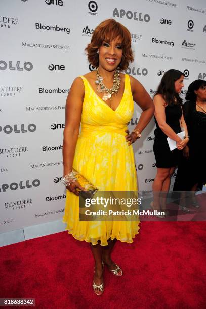 Gayle King attends 2010 Apollo Theater Benefit Concert & Awards Ceremony Red- Carpet Arrivals at The Apollo Theater NYC on June 14, 2010.