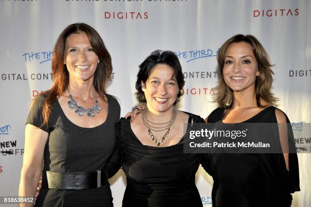 Barbara Machen, Stephanie Sarofian and Jennifer Pate attend DIGITAS & The Third Act Present: Kick-off COCKTAIL PARTY for the DIGITAL CONTENT NEWFRONT...