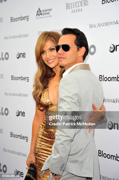 Jennifer Lopez and Marc Anthony attend 2010 Apollo Theater Benefit Concert & Awards Ceremony Red- Carpet Arrivals at The Apollo Theater NYC on June...