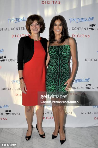 Laura Lang and Teri Hatcher attend DIGITAS & The Third Act Present: Kick-off COCKTAIL PARTY for the DIGITAL CONTENT NEWFRONT CONFERENCE at The...