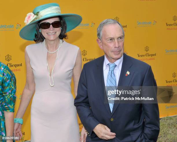 Diana Taylor and Mayor Michael Bloomberg attend 2010 VEUVE CLICQUOT Polo Classic at Governors Island on June 27, 2010 in New York City.