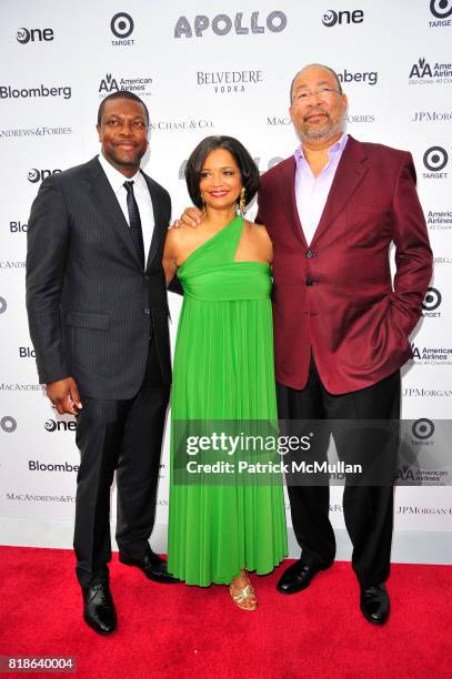 Chris Tucker, Jonelle Procope and Richard Parsons attend 2010 Apollo Theater Benefit Concert & Awards Ceremony Red- Carpet Arrivals at The Apollo...