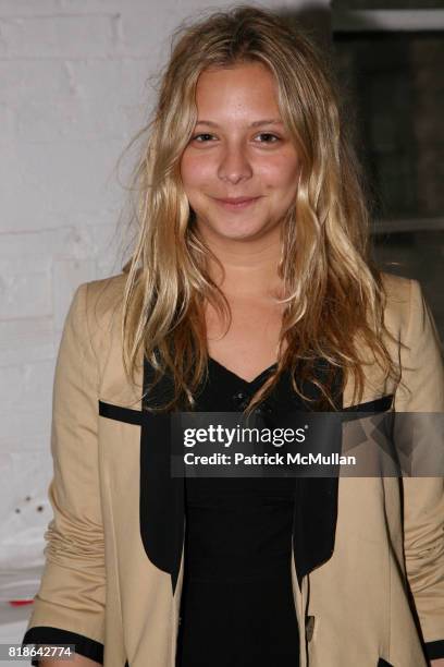 Annabelle Dexter-Jones attends The Junior Society of BALLET HISPANICO and BRIAN REYES host a Champagne Receptions at Brian Reyes Studio on June 14,...