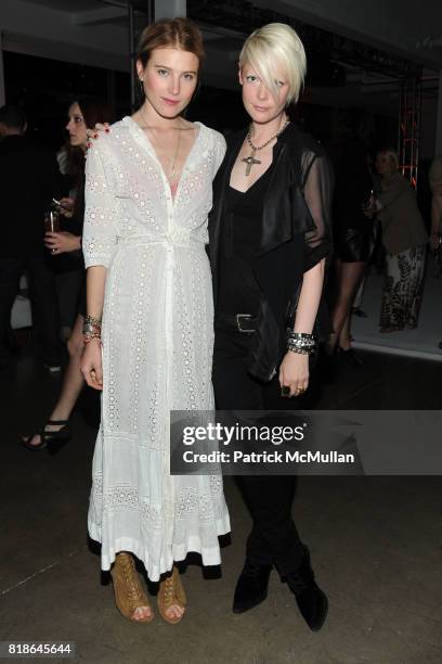 Dree Hemingway and Kate Lanphear attend MELISSA Plastic Dreams Rooftop Party at MILK Penthouse on June 8, 2010 in New York City.