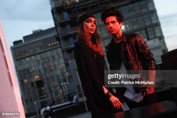 Sophia Lamar and Geordon Nicol attend MELISSA Plastic Dreams Rooftop Party at MILK Penthouse on June 8, 2010 in New York City.