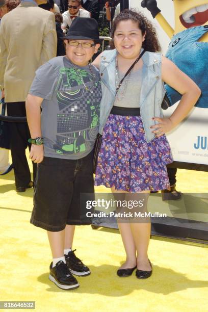Rico Rodriguez and Raini Rodriguez attend "Despicable Me" World Premiere at the Los Angeles Film Festival at Nokia Theater-LA Live on June 27, 2010...