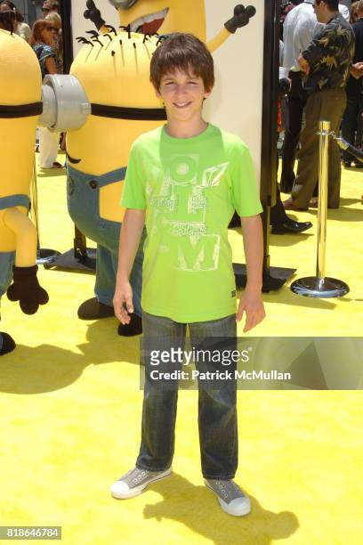 Zachary Gordon attends "Despicable Me" World Premiere at the Los Angeles Film Festival at Nokia Theater-LA Live on June 27, 2010 in Los Angeles,...
