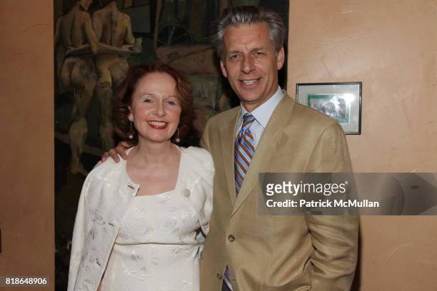 Kate Burton and Michael Ritchie attend Opening Night Party For THE GRAND MANNER, A New Play By A.R. Gurney at O'Neal's Restaurant on June 27, 2010 in...