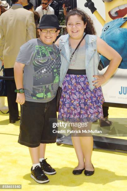 Rico Rodriguez and Raini Rodriguez attend "Despicable Me" World Premiere at the Los Angeles Film Festival at Nokia Theater-LA Live on June 27, 2010...