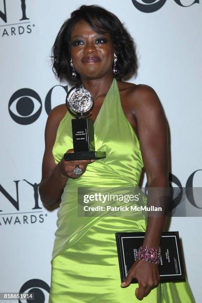 Viola Davis attends 64th ANNUAL TONY AWARDS Red Carpet Arrivals at Radio City Music Hall on June 13, 2010 in New York City.