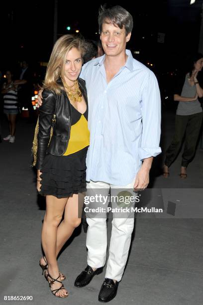 Nicole Hanley Mellon and Matthew Mellon attend INSTITUTE FOR CIVIC LEADERSHIP 2010 Spring Benefit at DVF Studio on June 15, 2010 in New York City.