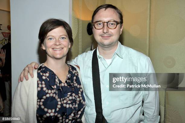 Katherine Fletcher and John Hodgman attend Screening and Dinner of MARSHALL CURRY's Documentary RACING DREAMS at Core Club on June 28th, 2010 in New...