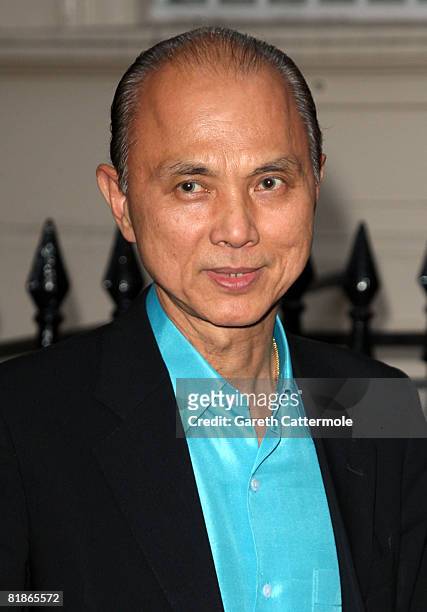 Jimmy Choo arrives at the launch of June Sarpong's new website www.politicsandthecity.com on July 8, 2008 in London, England.
