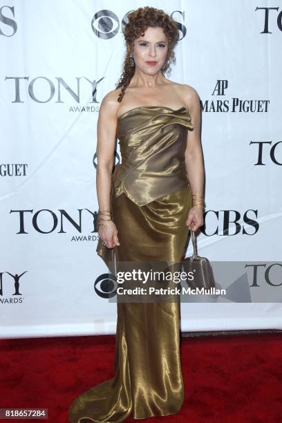 Bernadette Peters attends 2010 TONY AWARDS at Radio City Music Hall on June 13, 2010 in New York City.